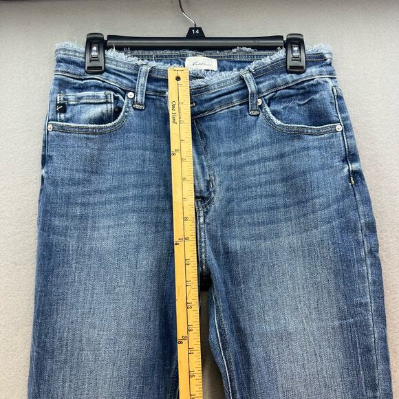 Kancan Jeans Women's 9/28 Blue Geneva High Rise Ankle Skinny Preppy Normcore - Picture 4 of 14